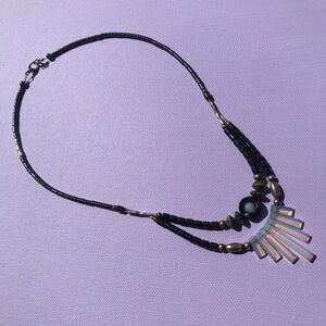 Moonstone & Hematite Goddess Necklace